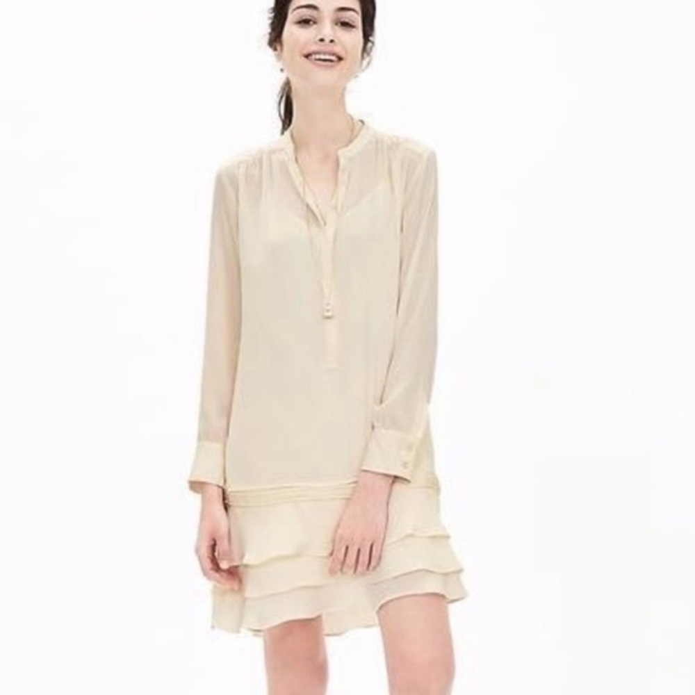 Banana Republic Ruffle Tiered Dress